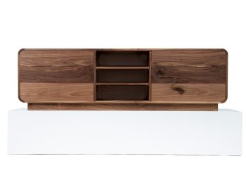 Arched Edge American Walnut Audio Visual Unit Arched Edge American Walnut Audio Visual Unit