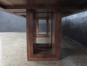 American Walnut Tri Base Table
