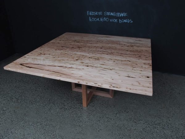 Double U Base Square Timber Table