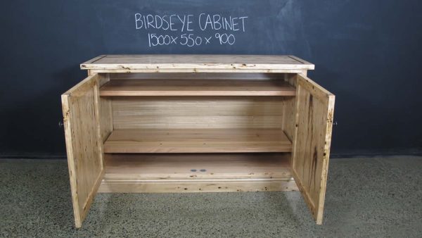Birdseye Messmate Timber Cabinet