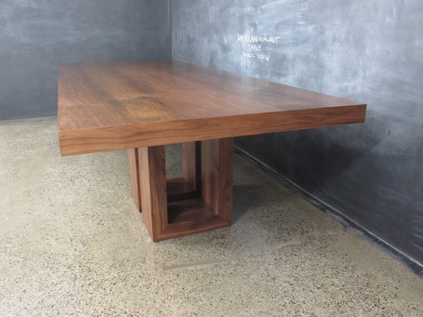 American Walnut Tri Base Table