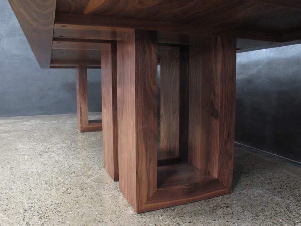 American Walnut Tri Base Table